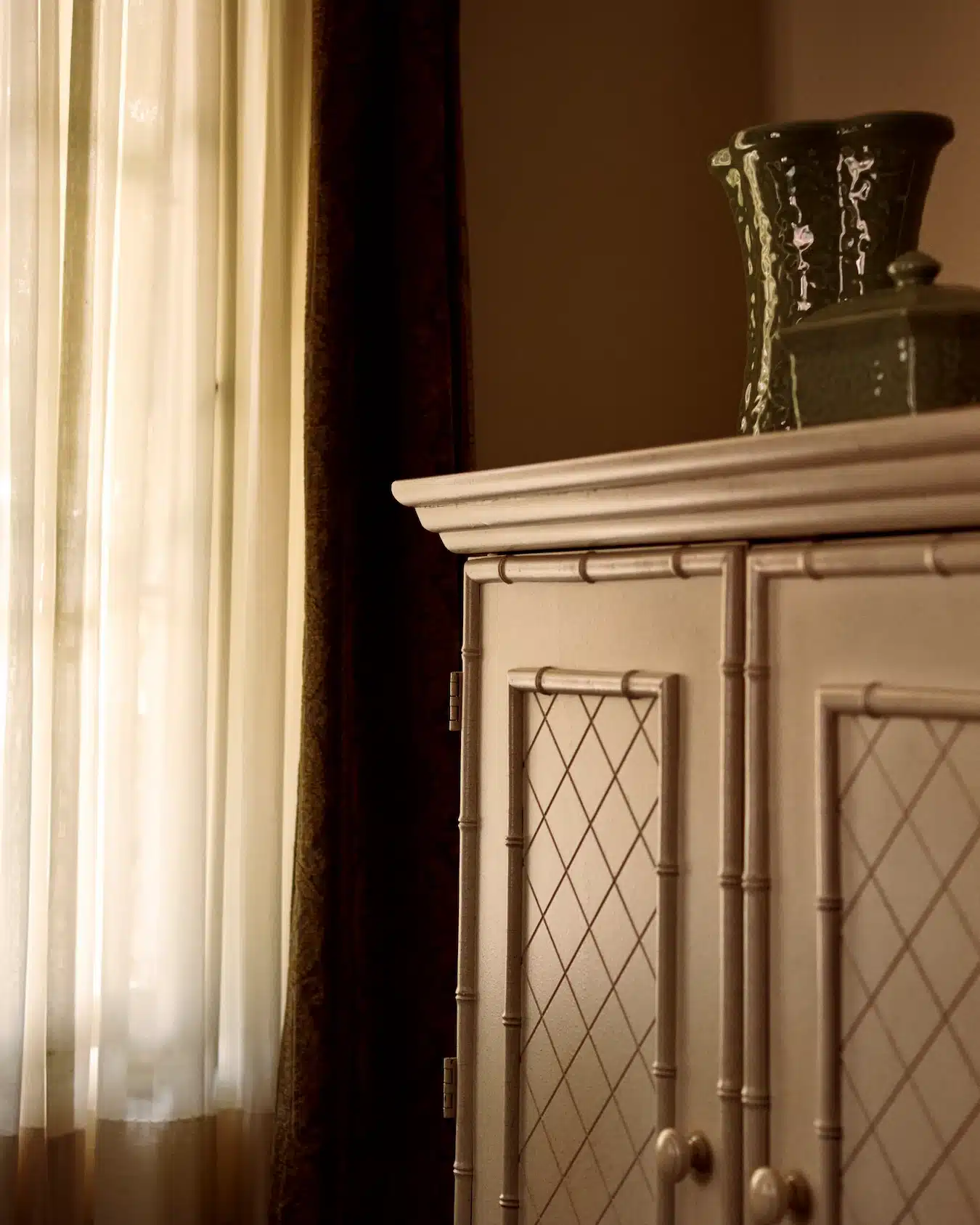 Acanthus closeup of armoire