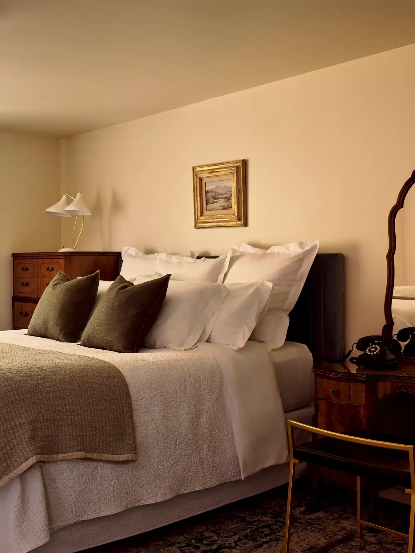 Garden bed with side table